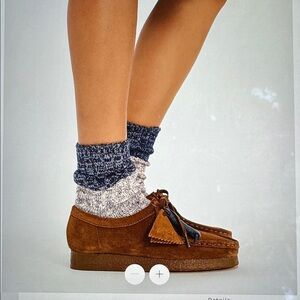 New in Box Clarks Wallabees in Cola Suede